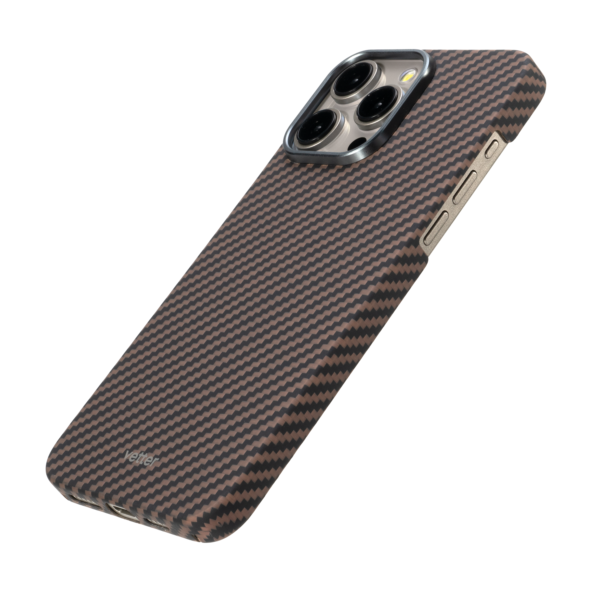 Husa iPhone 15 Pro Max, Clip-On MagSafe Compatible, made from Aramid Fiber, Kevlar