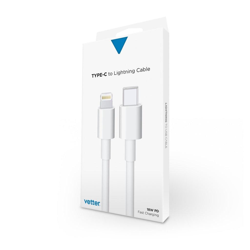 Cablu USB-C to Lightning Cable, 1m, White - vetter.store