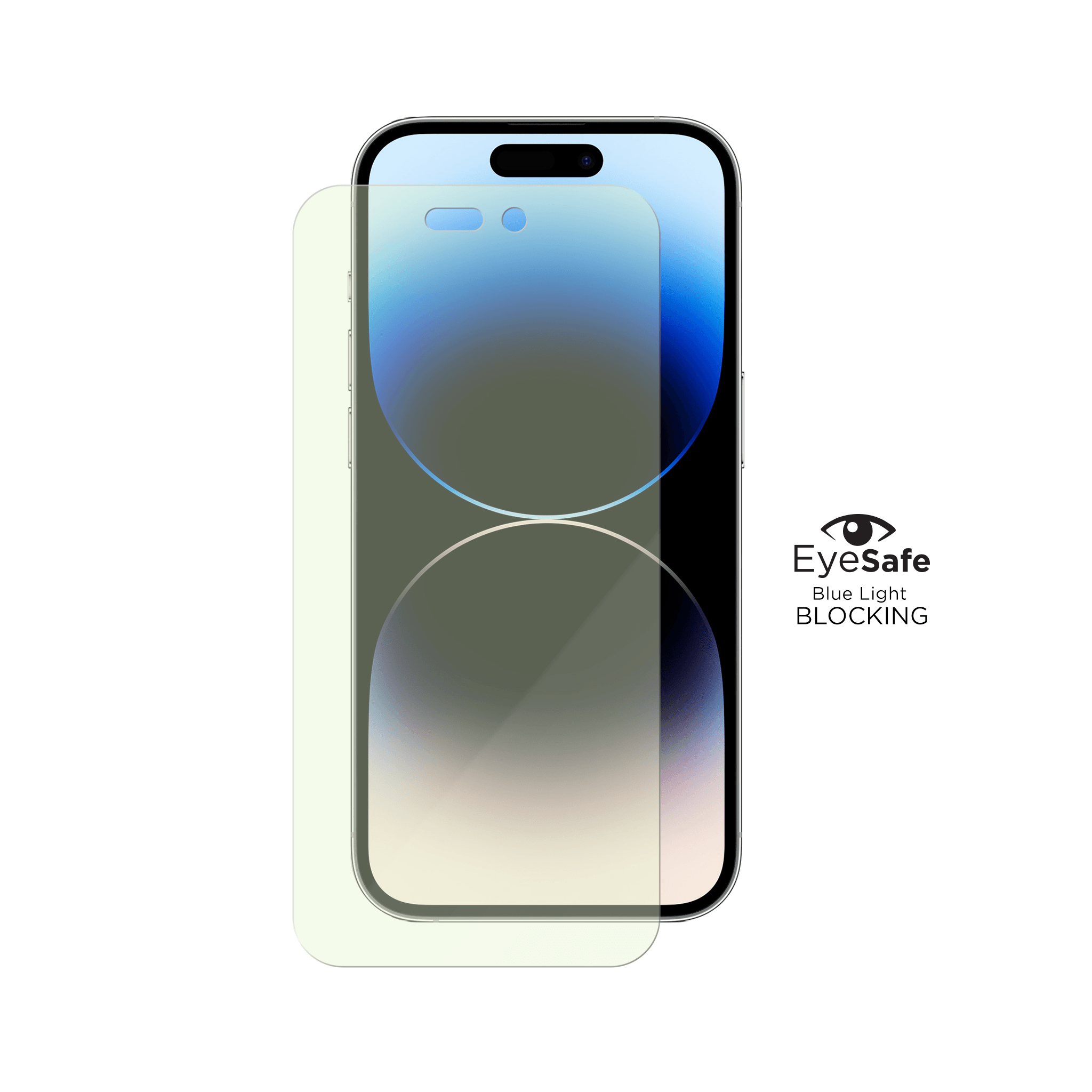 Folie iPhone 14 Pro, EyeSafe, Blue Light Blocking Tempered Glass - vetter.ro