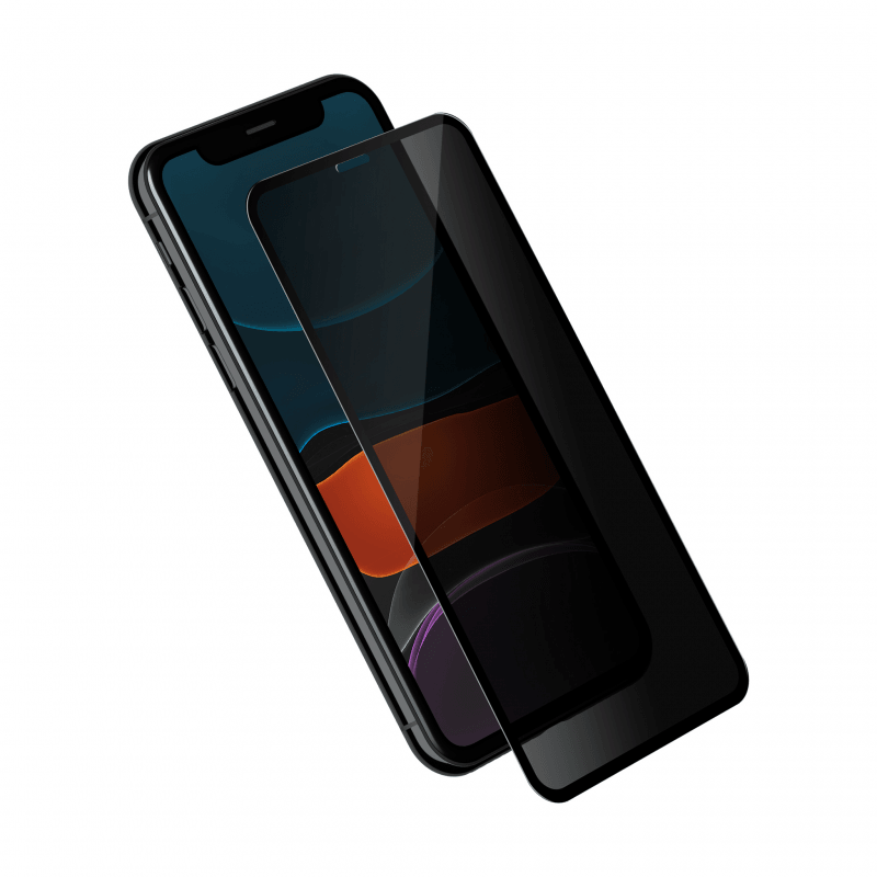 Folie Protectie Ecran iPhone 11, Full Frame Privacy Glass, Negru - vetter.ro