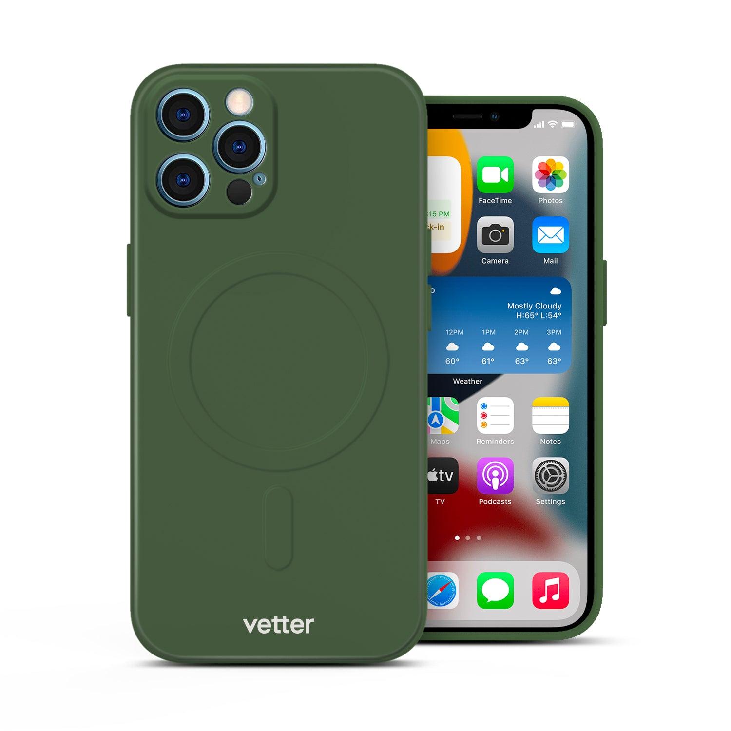 Husa iPhone 12 Pro Soft Pro Ultra, MagSafe Compatible, Midnight Green - vetter.ro
