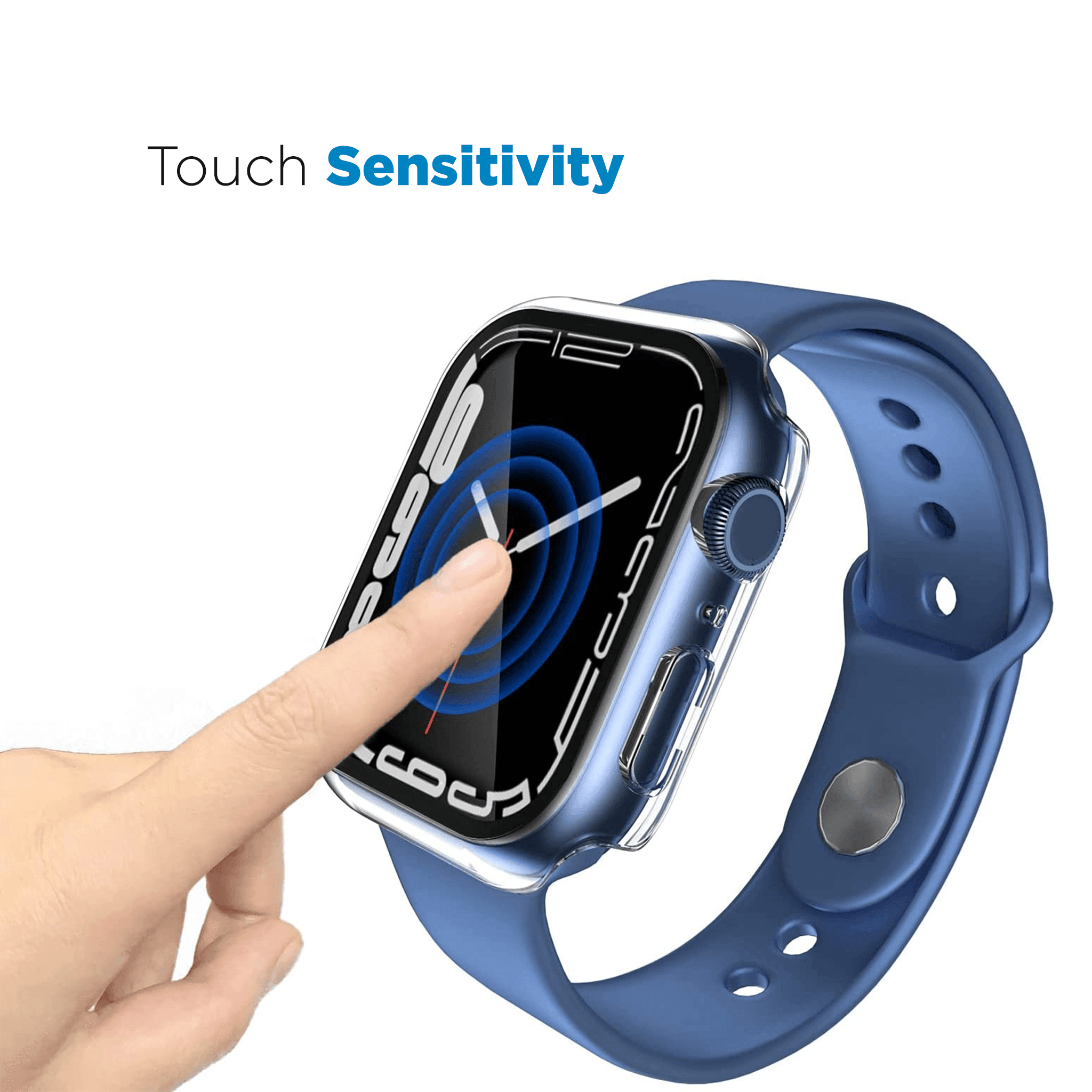 Protectie 	 invisiGUARD, All round protective case for Apple Watch 9, 8, 7, 6, 5, 4, 40/41mm, Transparent - vetter.store