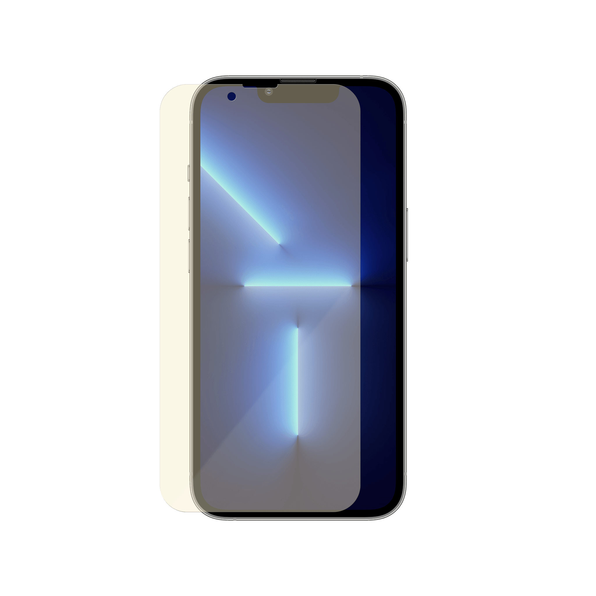 Folie iPhone 13 Pro, 13, EyeSafe, Blue Light Blocking Tempered Glass, Negru - vetter.ro