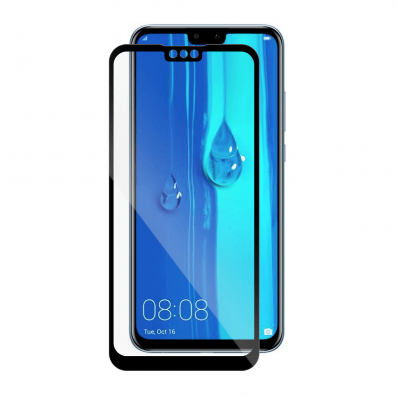 Folie Protectie Ecran Huawei Y9 (2019), Full Frame Tempered Glass Vetter GO, Negru - vetter.ro
