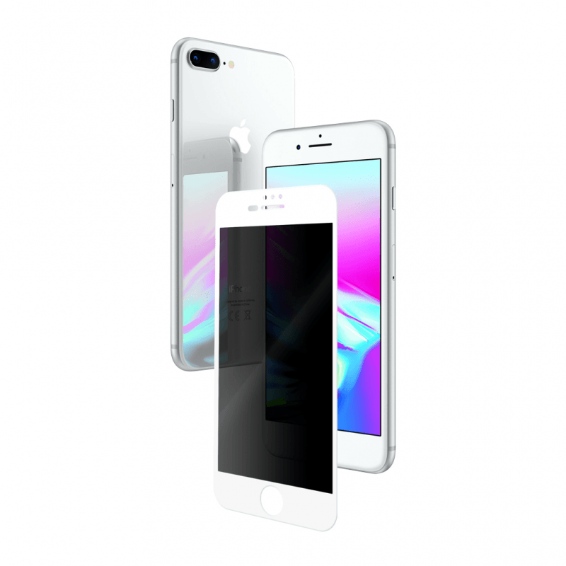 Folie Protectie Ecran iPhone 8 Plus, 7, 6s, 6, 3D Privacy Series, Alb - vetter.ro
