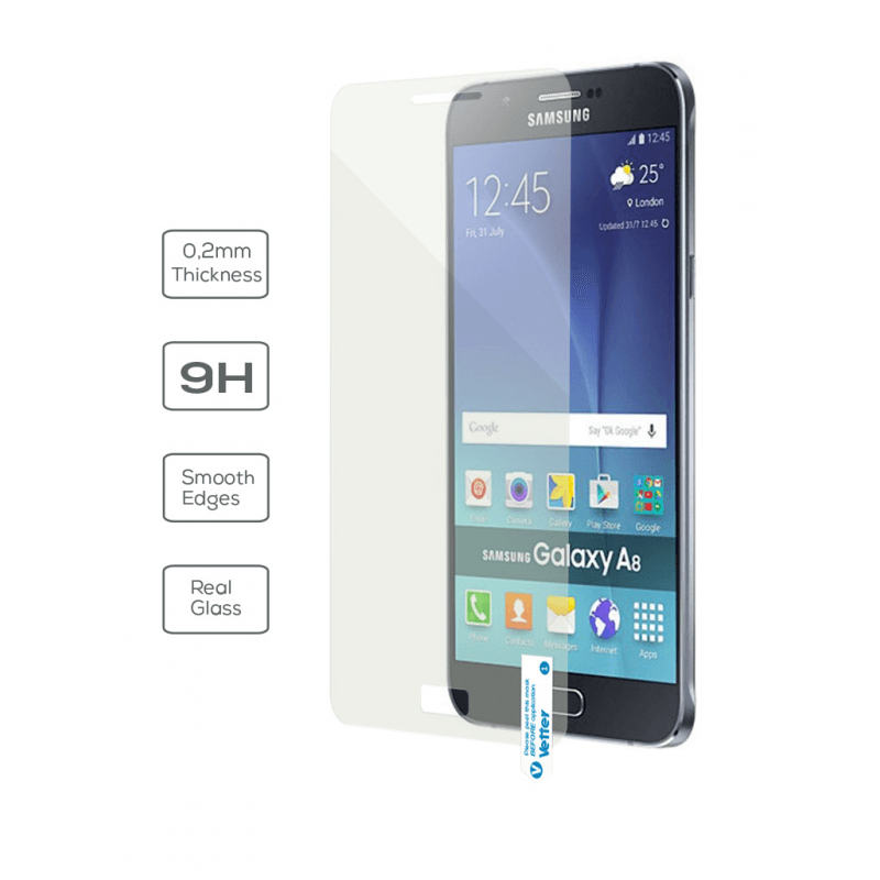 Folie Protectie Ecran Samsung Galaxy A8 (2016) A800, Ultra Slim 0.2mm, Tempered Glass Pro - vetter.ro
