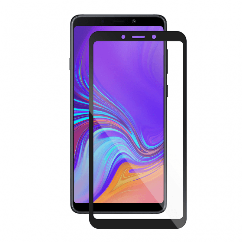 Folie Protectie Ecran Samsung Galaxy A9 (2018), Full Frame Tempered Glass Vetter GO, Negru - vetter.ro