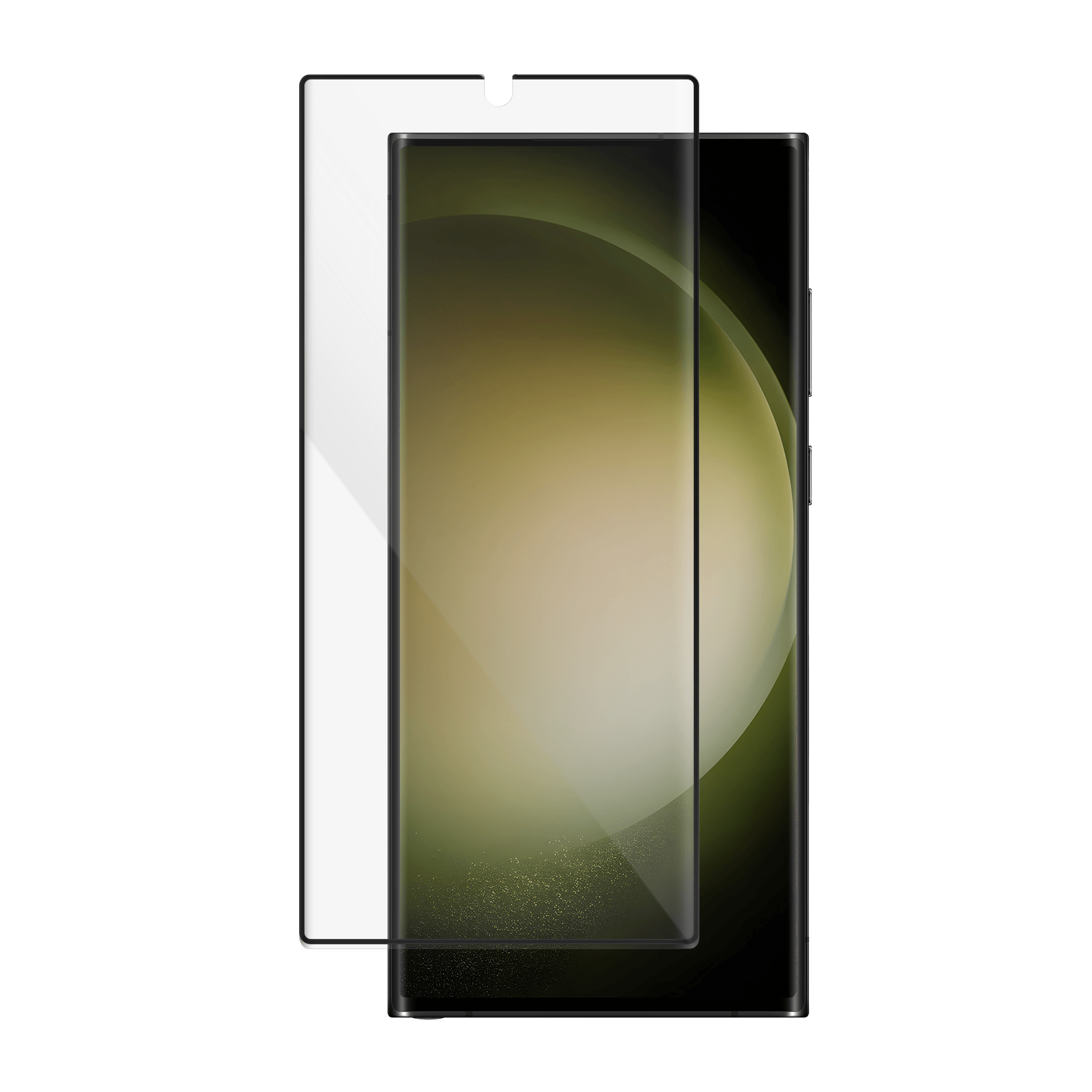 Folie/Geam de protectie pentru Samsung Galaxy S23 Ultra, 3D Ultra Shield FlexiGlass, Black - vetter.ro