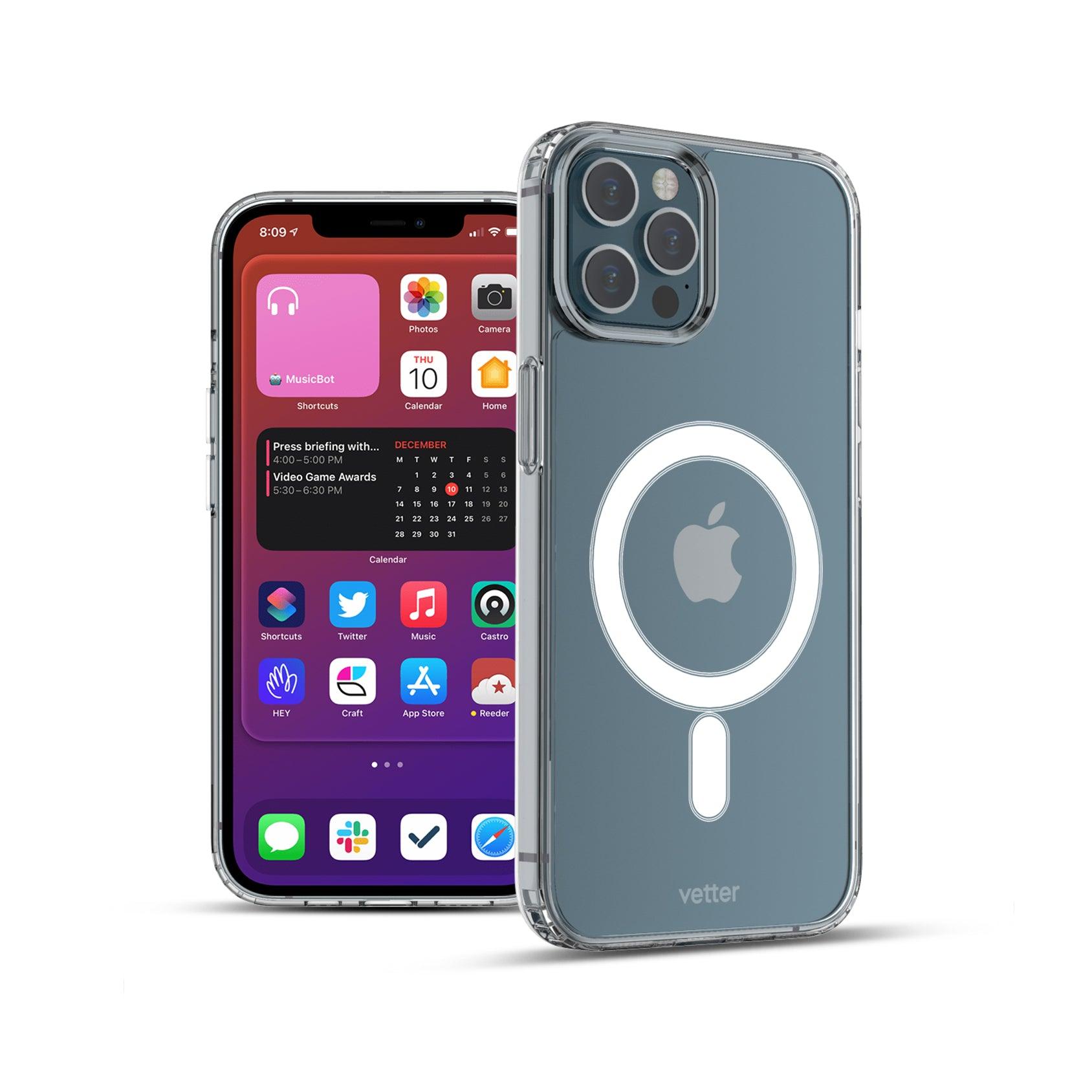Husa iPhone 12 Pro, 12, MagSafe Compatible, Transparent - vetter.ro
