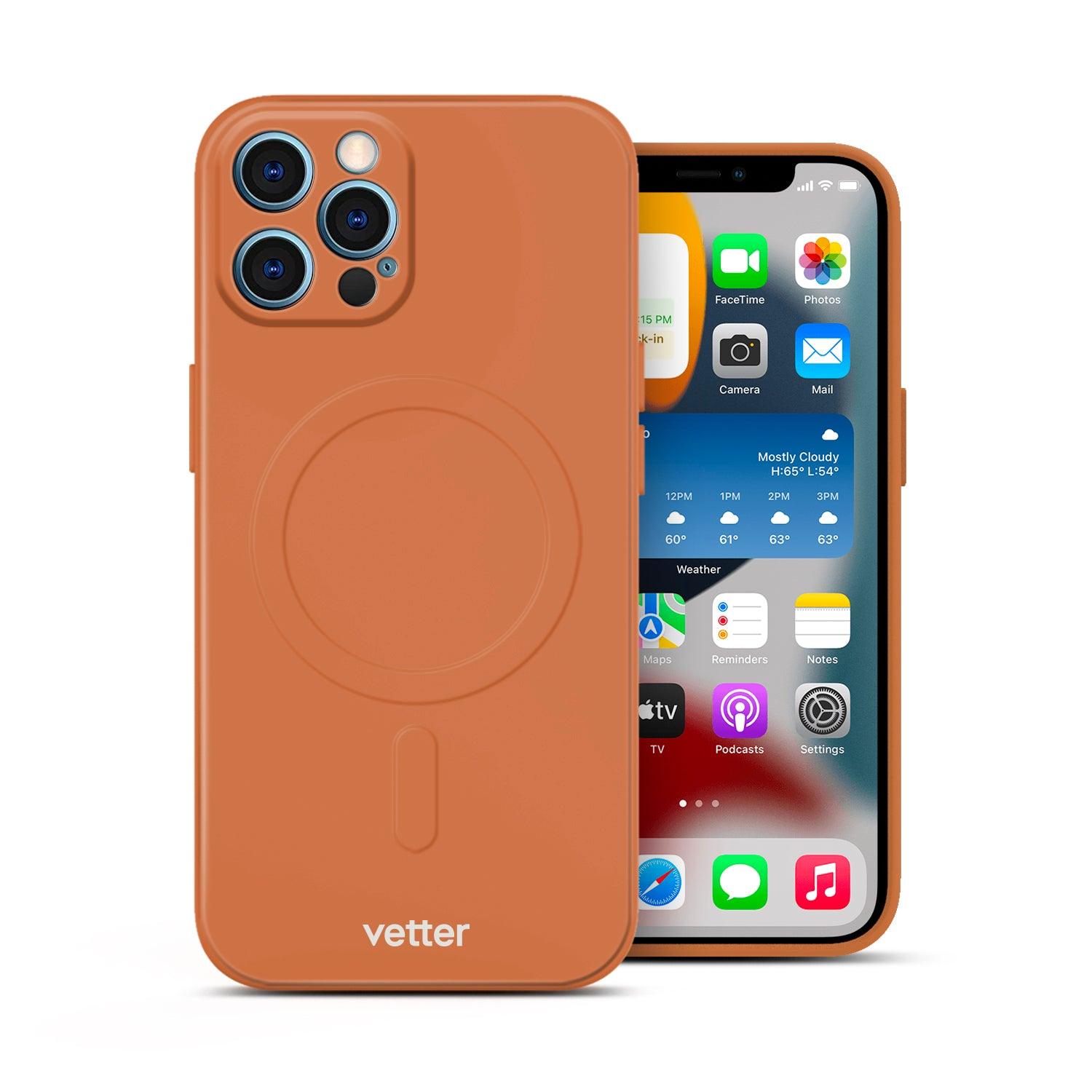 Husa iPhone 12 Pro Soft Pro Ultra, MagSafe Compatible, Orange - vetter.ro