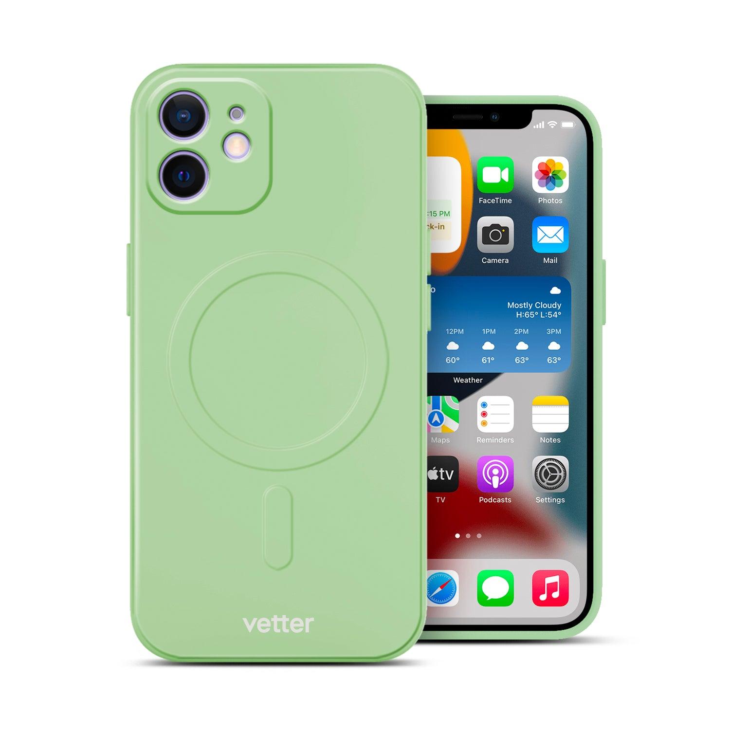 Husa iPhone 12 Soft Pro Ultra, MagSafe Compatible, Mint Green - vetter.ro