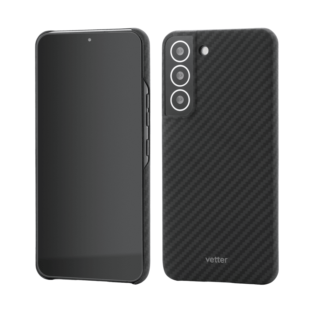 Husa Kevlar, Samsung Galaxy S22, Negru compatibila Magsafe - vetter.ro