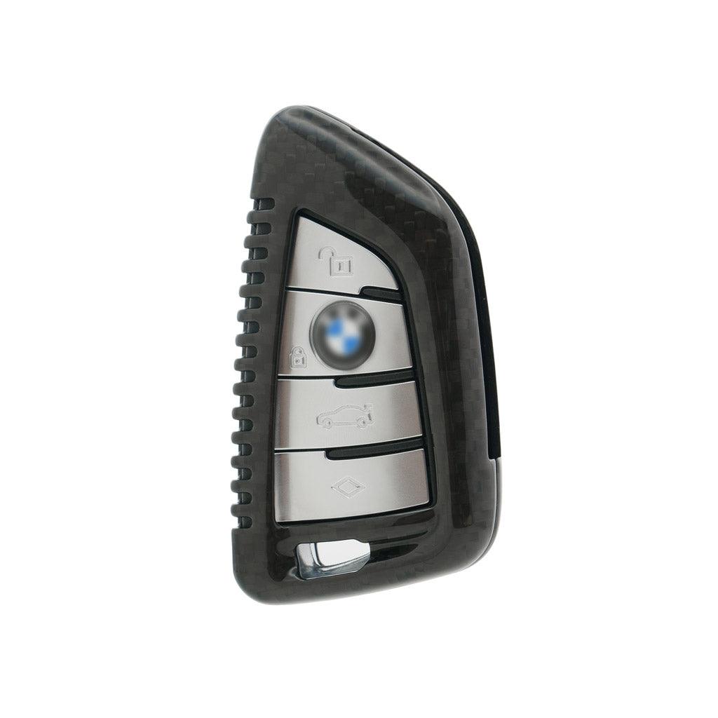 Husa pentru cheie BMW 2 3 5 6 7 Series M5 X1 X2 X3 X5, made from Carbon, Glossy Black - vetter.ro