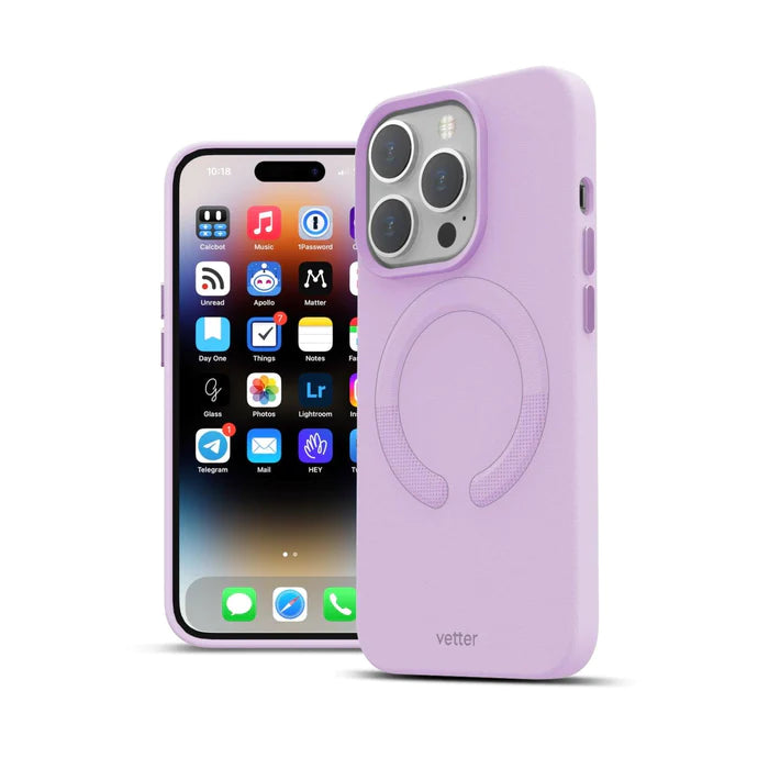Husa iPhone 14 Pro, Clip-On Piele Vegana, MagSafe Compatible