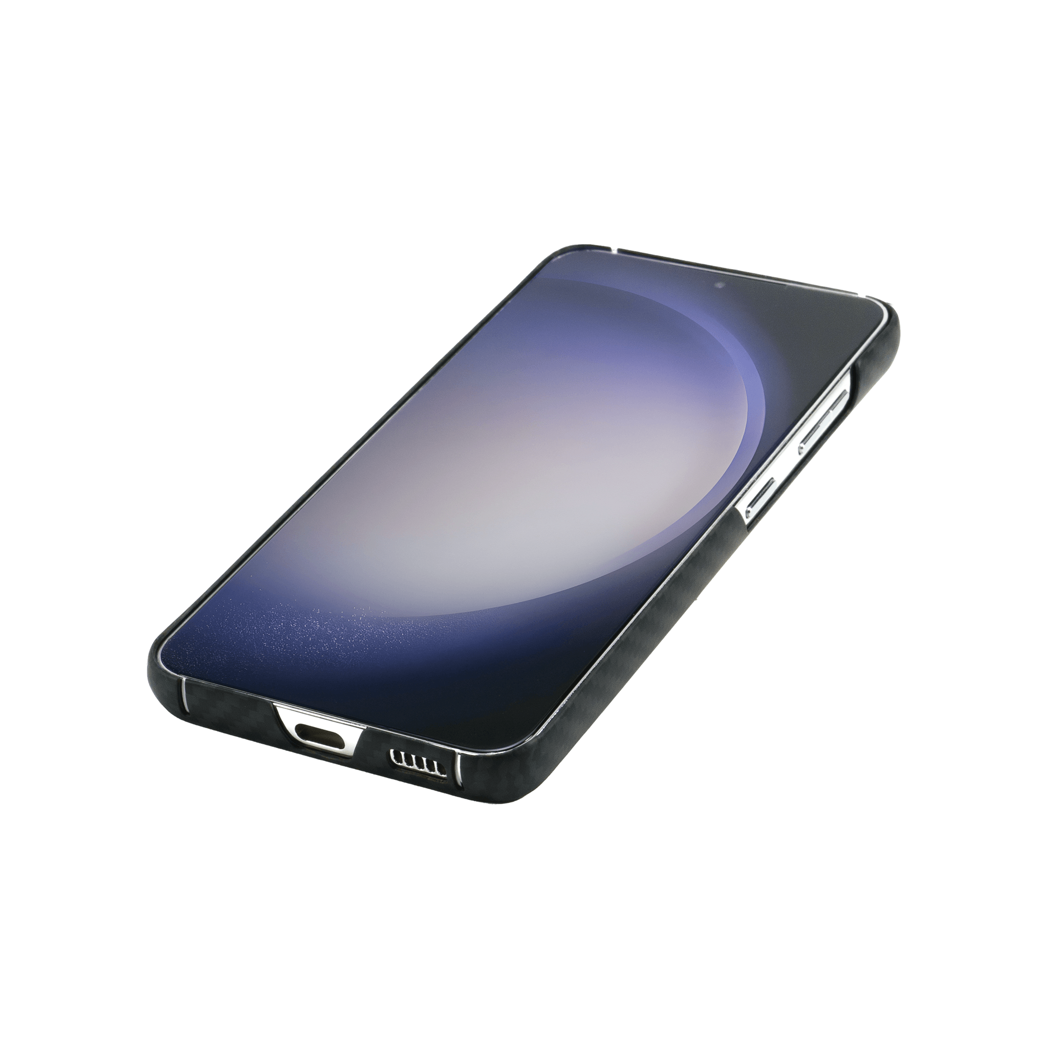 Husa pentru Samsung Galaxy S23, Clip-On MagSafe Compatible, made from Aramid Fiber, Kevlar, Black - vetter.ro