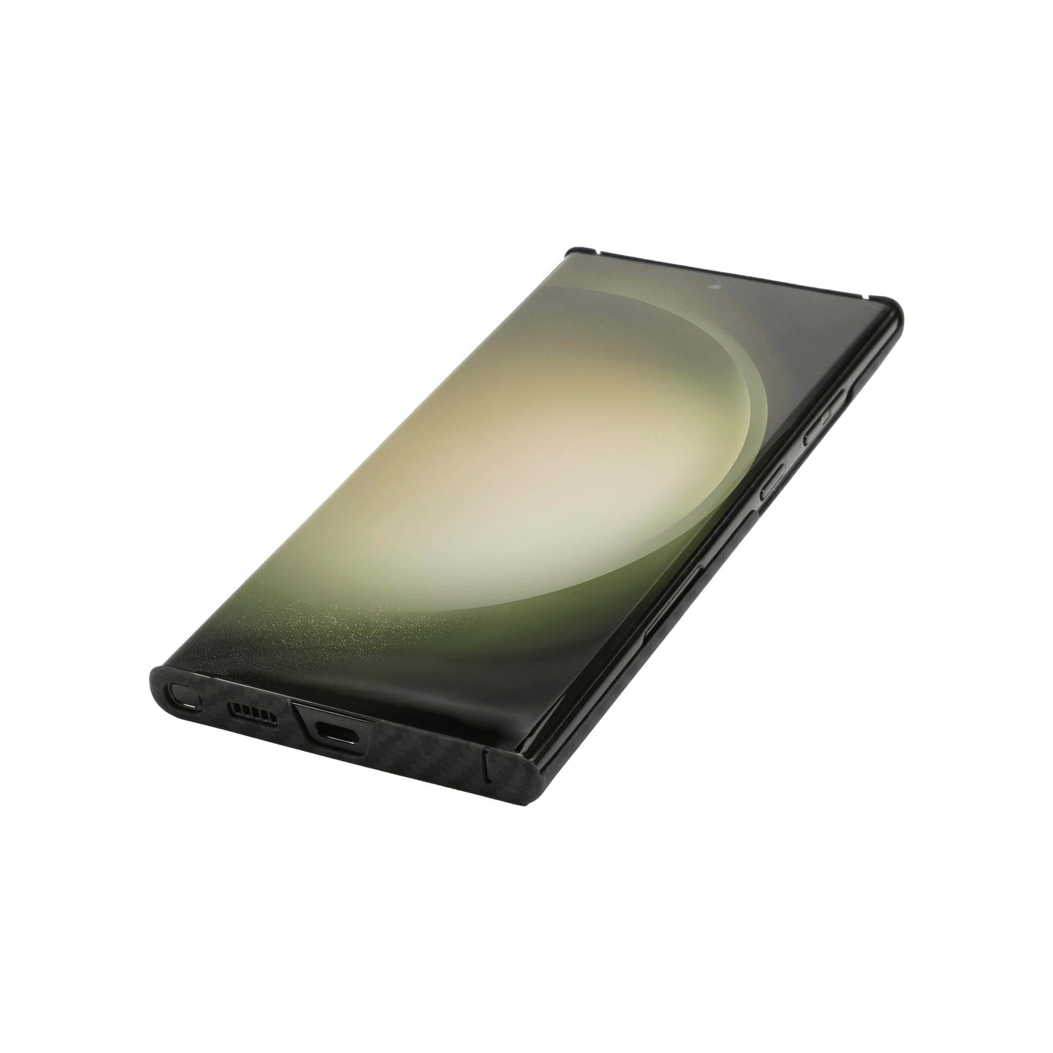 Husa pentru Samsung Galaxy S23 Ultra, Clip-On MagSafe Compatible, made from Aramid Fiber, Kevlar, Black - vetter.ro