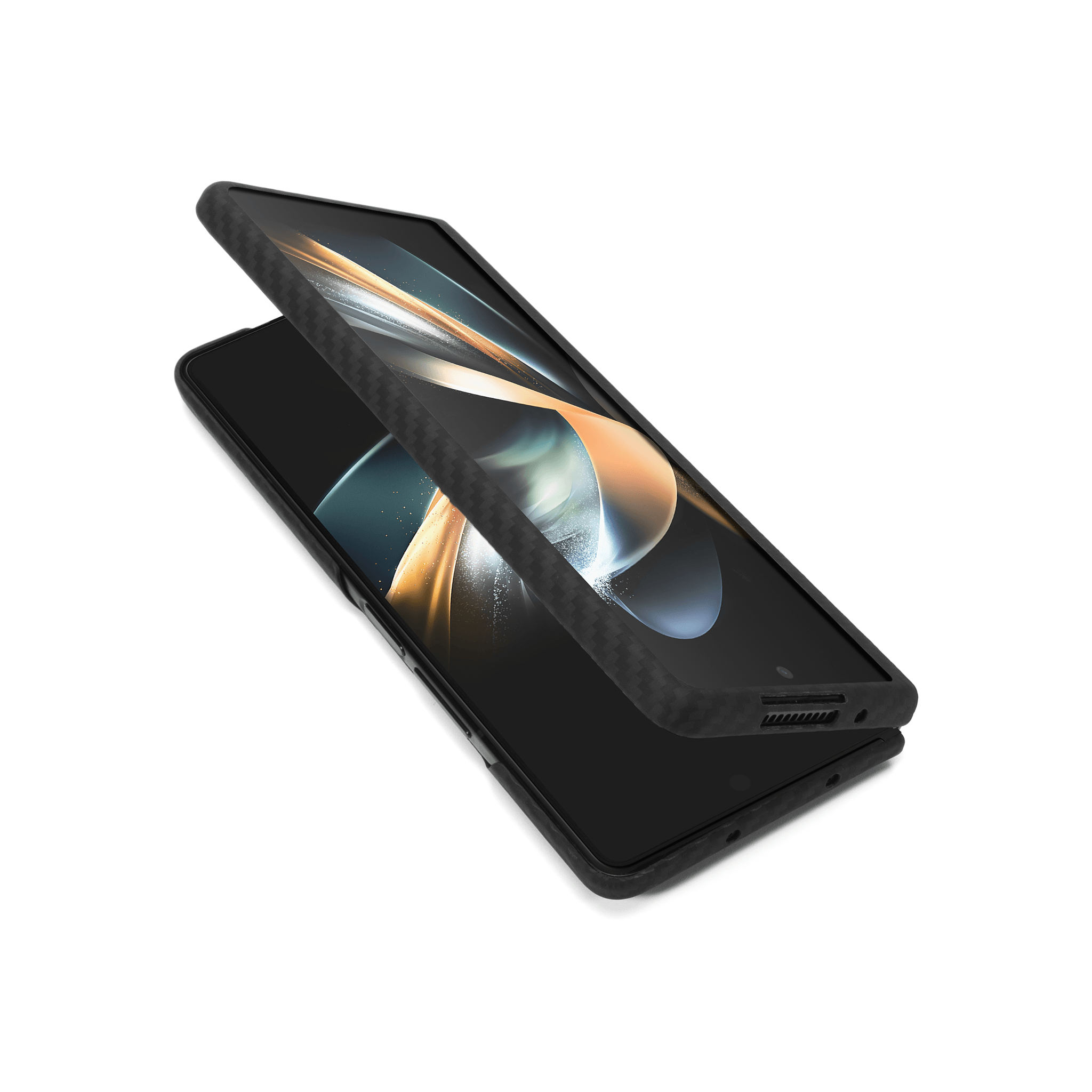 Husa Samsung Galaxy Z Fold4 5G, Clip-On, made from Aramid Fiber, Kevlar, Black - vetter.ro