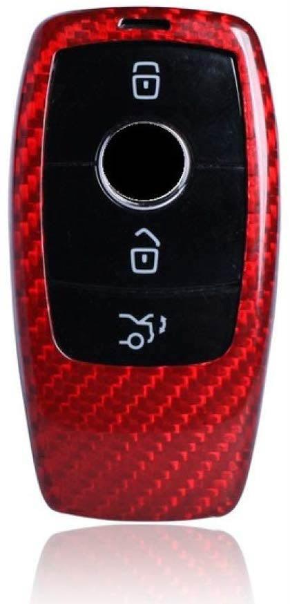 Husa Vetter pentru cheie Mercedes-Benz din 2016, made from Carbon, Glossy Rosu - vetter.ro