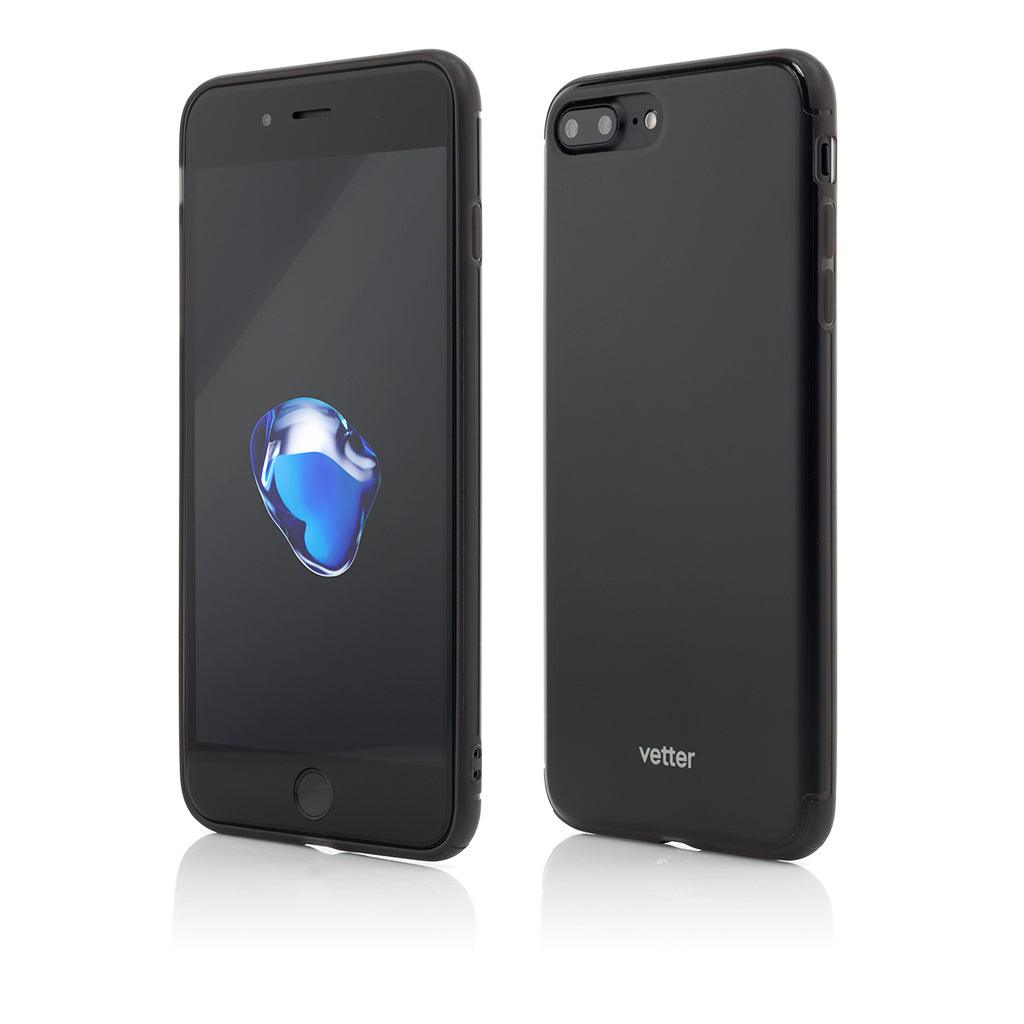 Husa Vetter pentru iPhone 8 Plus, 7 Plus, Clip-On Hybrid Slim Series, Negru - vetter.ro
