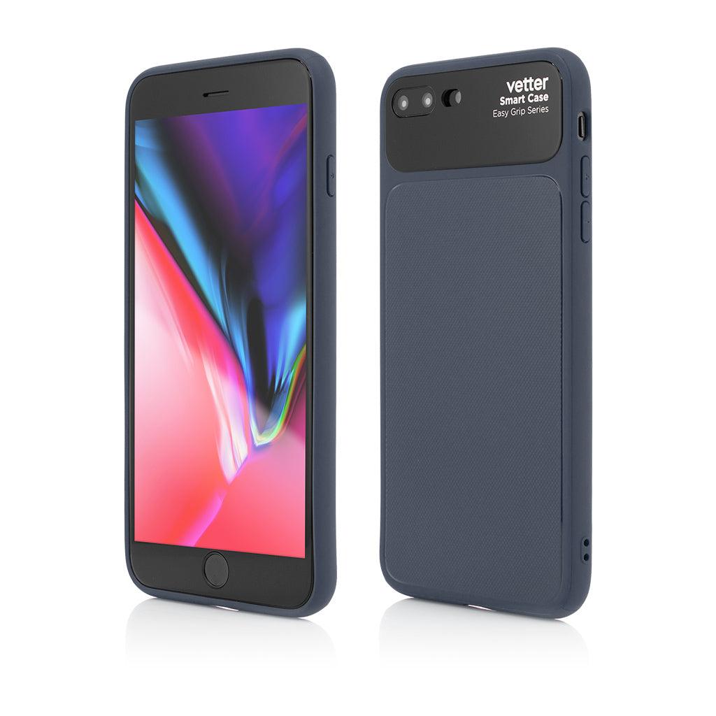 Husa Vetter pentru iPhone 8 Plus, 7 Plus, Smart Case Easy Grip, Albastru - vetter.ro