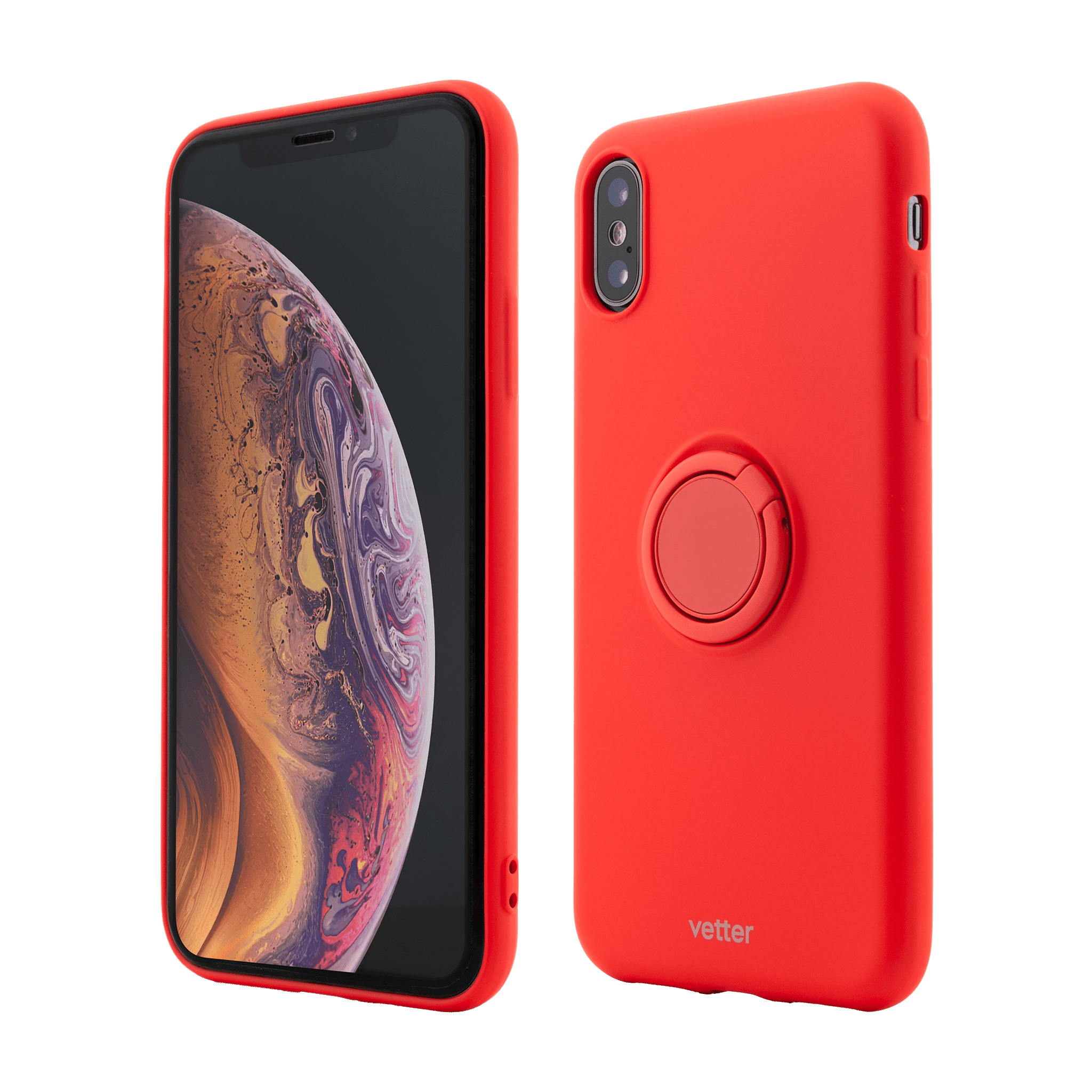 Husa Vetter pentru iPhone XS Max, Soft Pro with Magnetic iStand, Rosu - vetter.ro