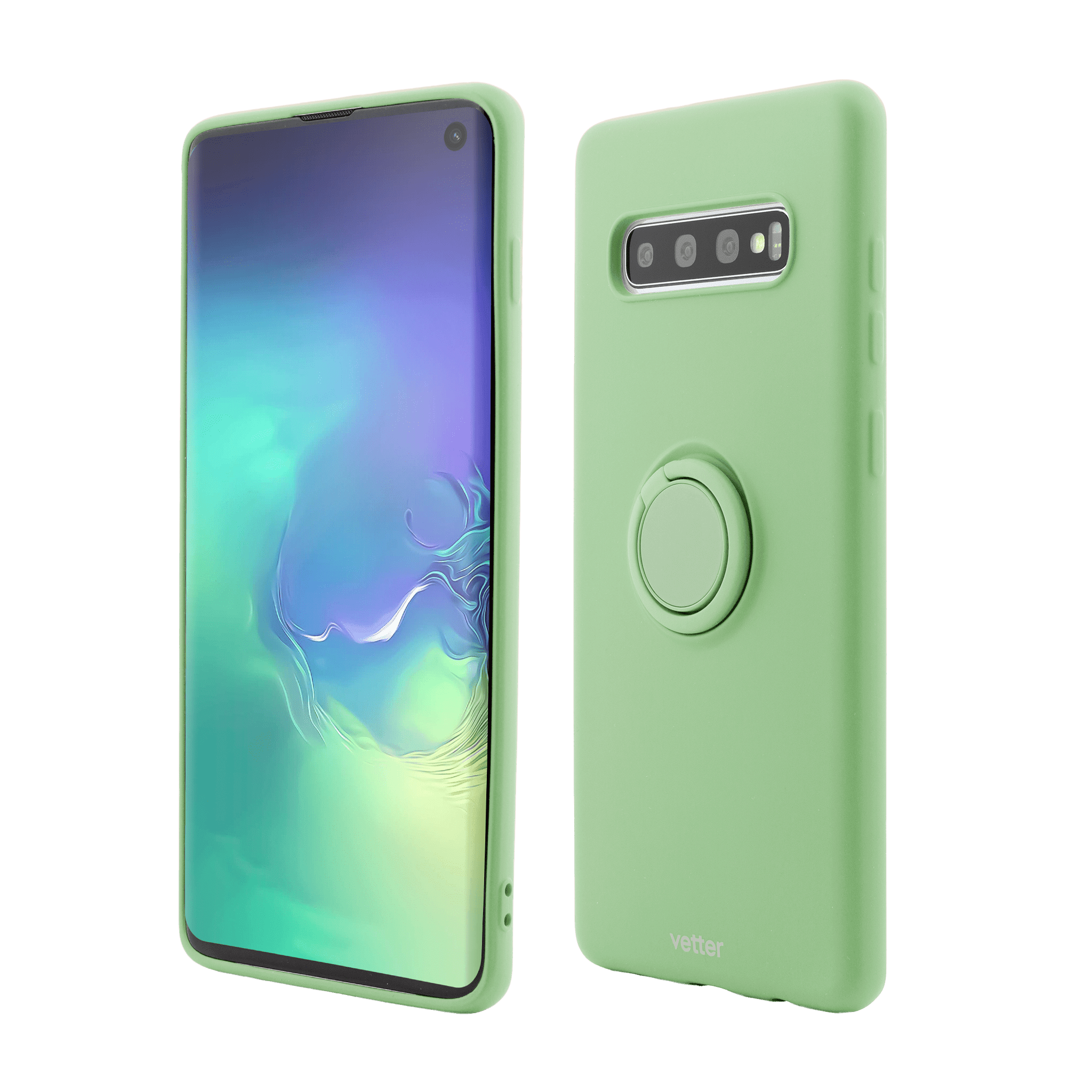Husa Vetter pentru Samsung Galaxy S10, Soft Pro with Magnetic iStand, Verde - vetter.ro
