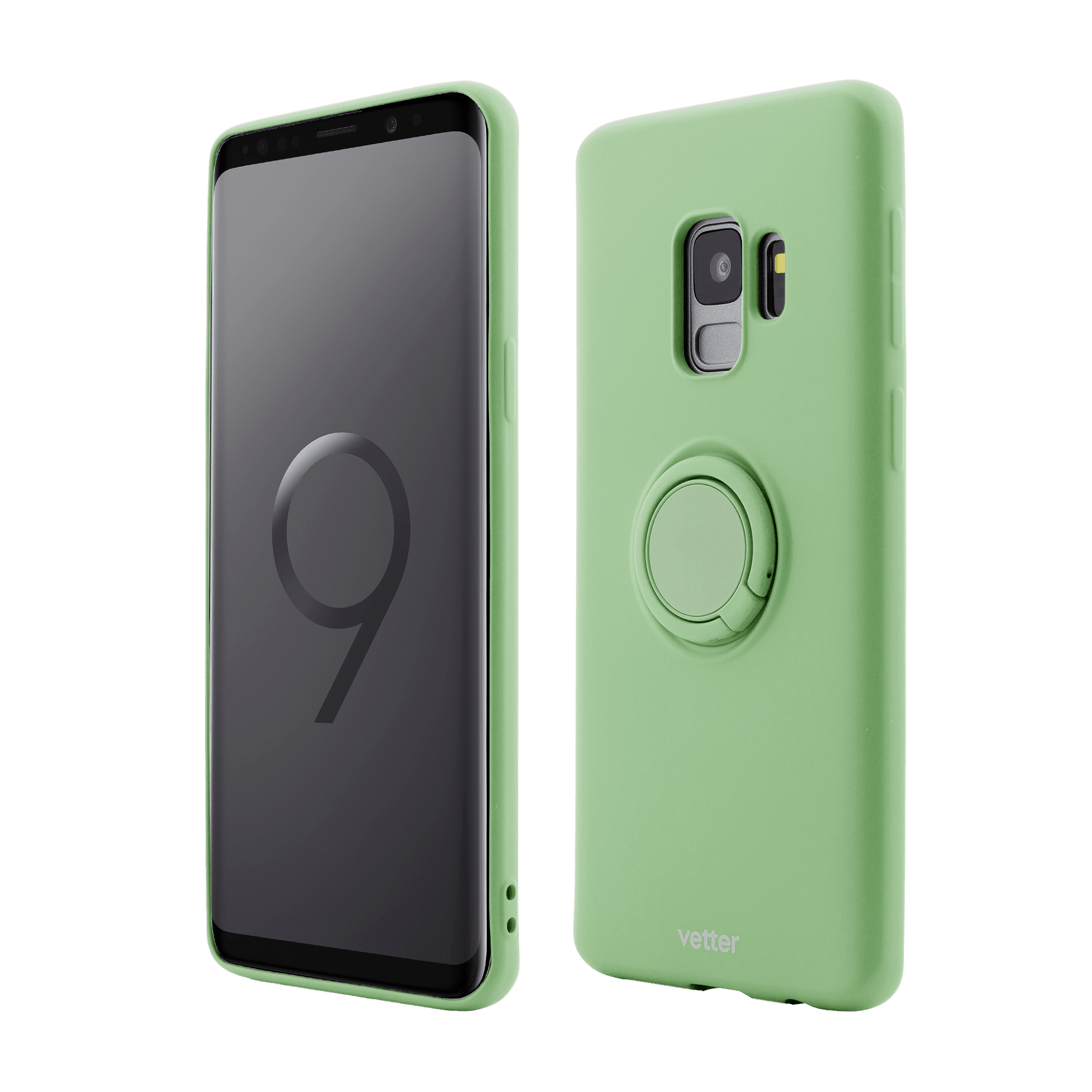 Husa Vetter pentru Samsung Galaxy S9, Soft Pro with Magnetic iStand, Verde - vetter.ro