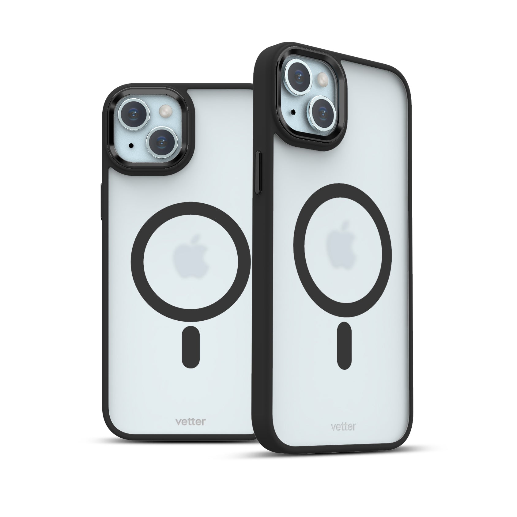 Husa iPhone 15 Plus, Clip-On Hybrid, MagSafe Compatible, Negru mat