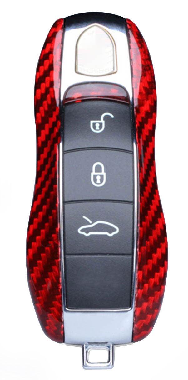 Husa Vetter pentru cheie Porsche cu 3 butoane, made from Carbon - vetter.store