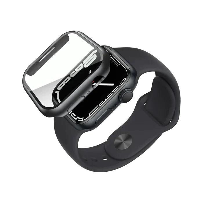Protectie invisiGUARD, All round protective case for Apple Watch 9, 8, 7, 6, 5, 4, 44/45mm, Transparent - vetter.store