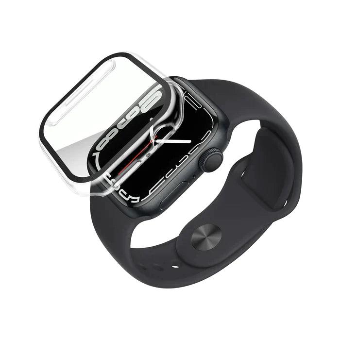 Protectie invisiGUARD, All round protective case for Apple Watch 9, 8, 7, 6, 5, 4, 44/45mm, Transparent - vetter.store